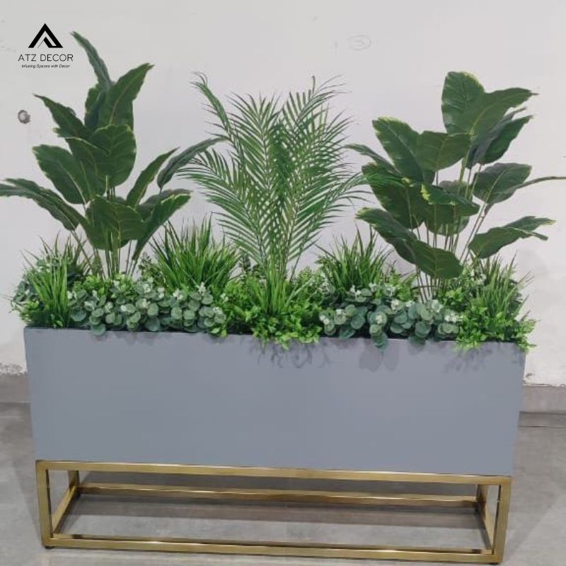 Bồn cây trong nhà giả trang trí bền đẹp, phù hợp với nhiều không gian 5 bồn cây trong nhà giả