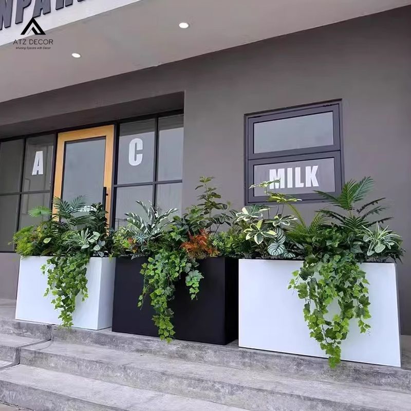 Bồn cây nhiệt đới giả đủ mẫu, đẹp mắt, chất lượng bền bỉ 6 bồn cây nhiệt đới giả