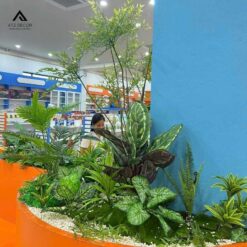 trang trí cây giả