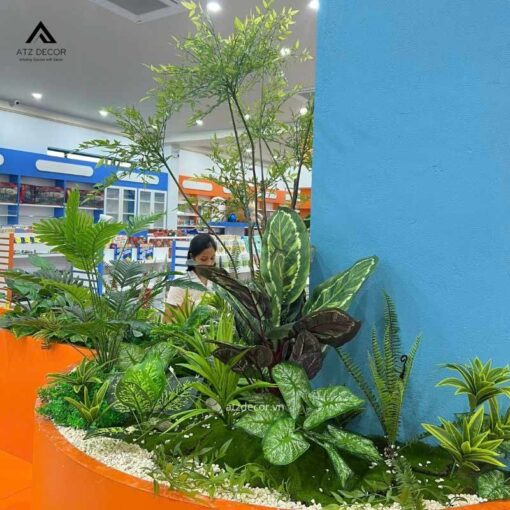 trang trí cây giả