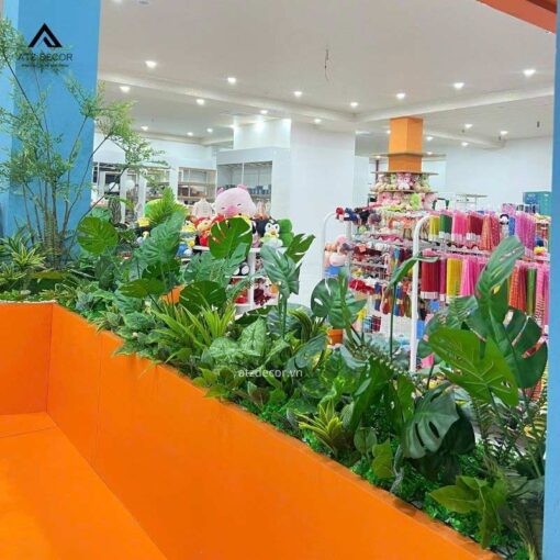 trang trí cây giả