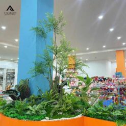 trang trí cây giả