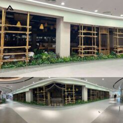 trang trí cây giả