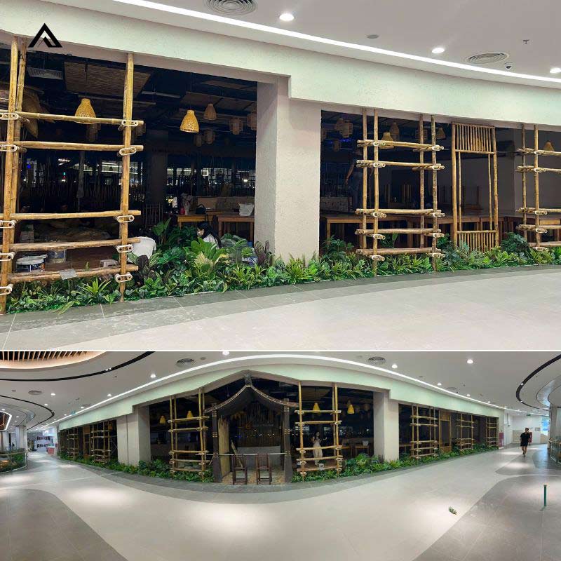 Trang trí cây giả nhà hàng Tuấn Rươi - Hải Phòng đẹp mắt 14 trang trí cây giả
