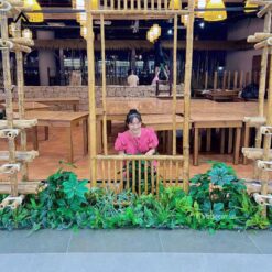 trang trí cây giả