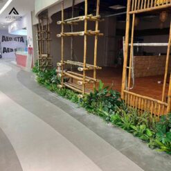 trang trí cây giả