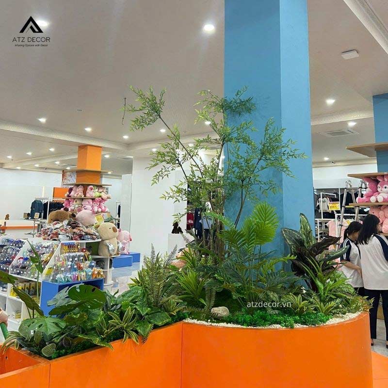 Trang trí cây giả siêu thị tại Hải Phòng ấn tượng 17 trang trí cây giả siêu thị