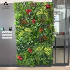 tường cây xanh giả trong nhà