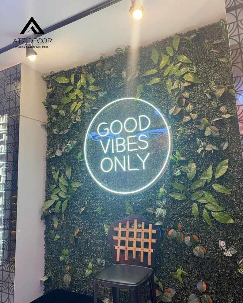 tường cây xanh giả trong nhà