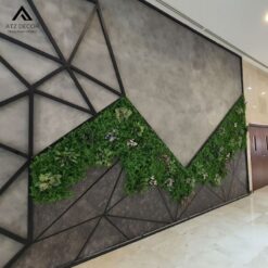 vách ngăn cây giả