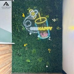 tường cây xanh giả trong nhà