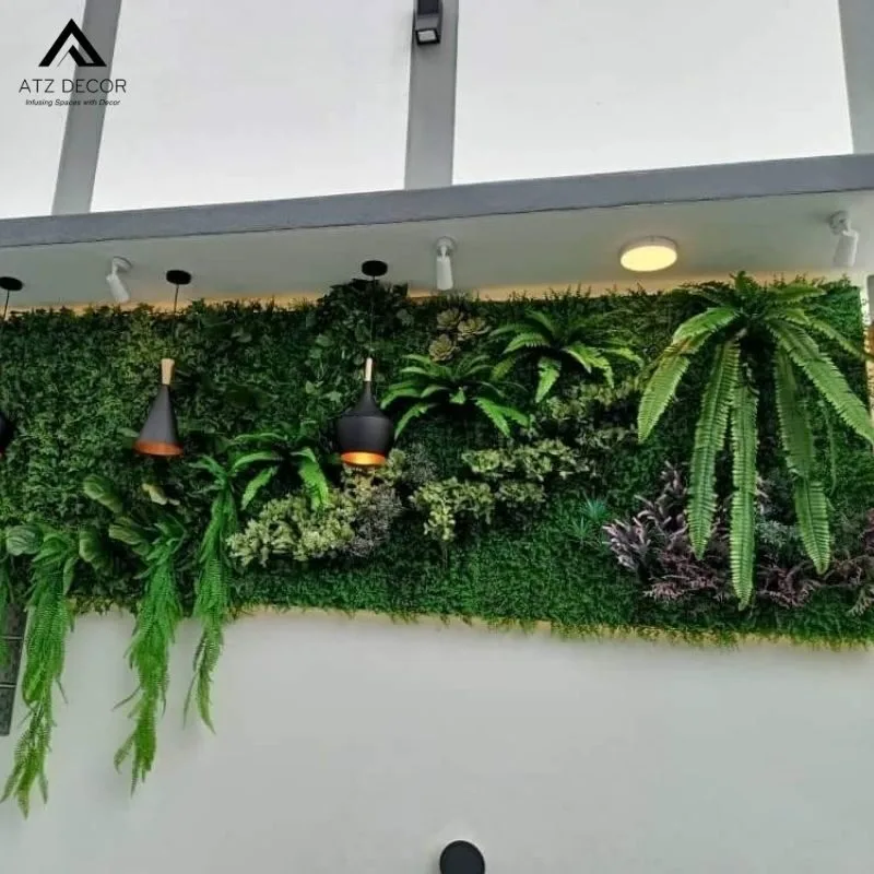 tường cây xanh giả trong nhà