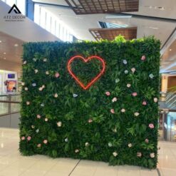 vách ngăn cây giả