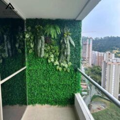 tường cây giả trong nhà