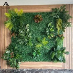 tường cây giả trong nhà