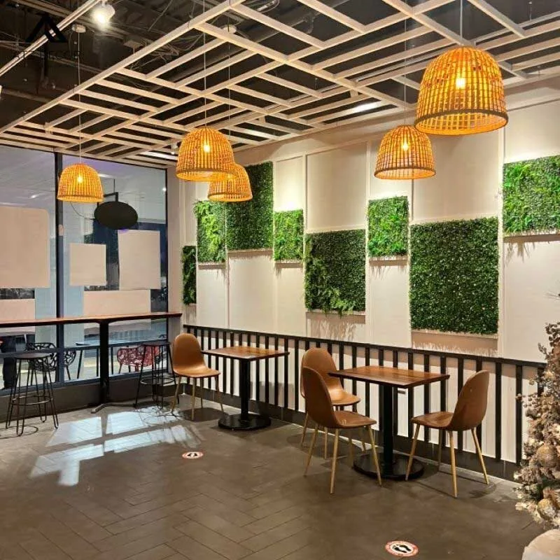 tường cây giả trong nhà