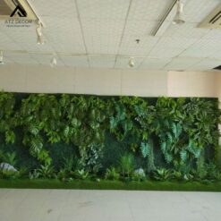 tường cây xanh giả trong nhà