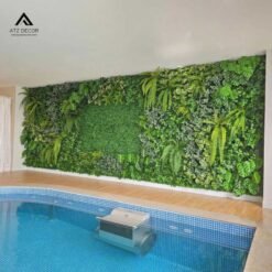 tường cây xanh giả trong nhà