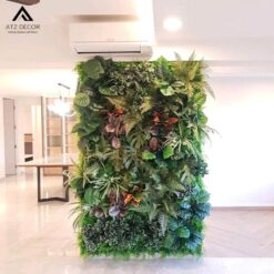 tường cây xanh giả trong nhà