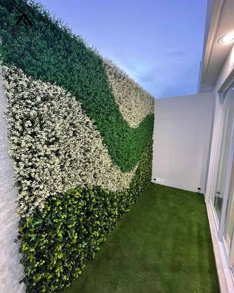 tường cây giả ngoài trời