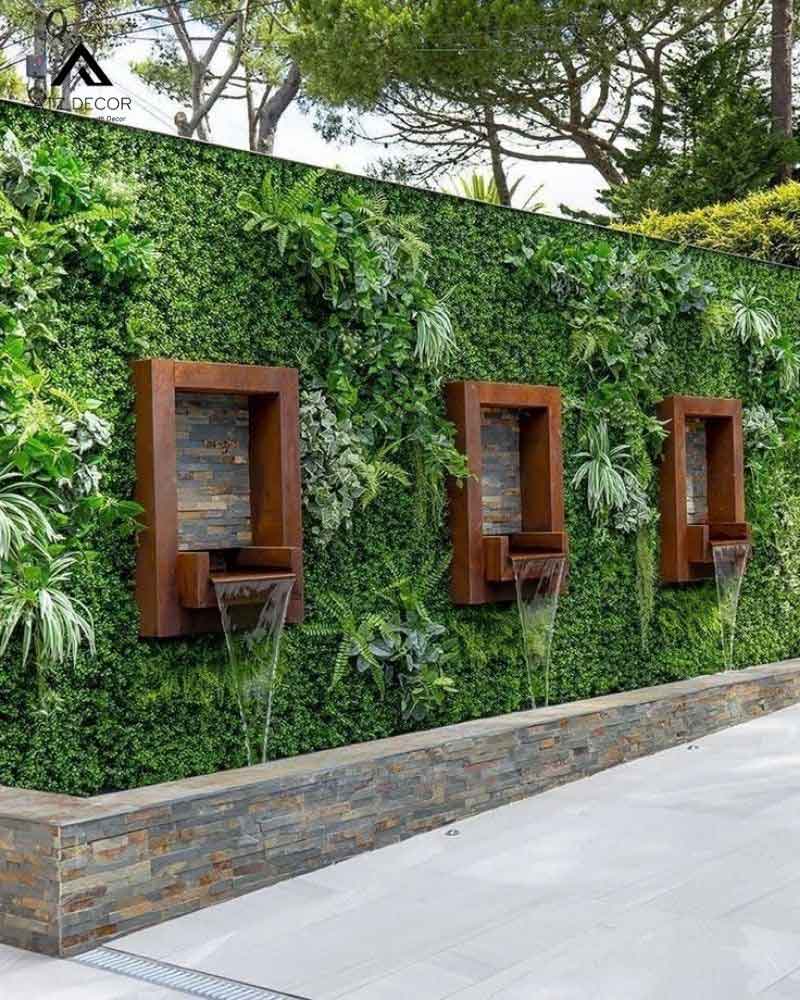 tường cây giả ngoài trời