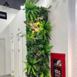 Thi công tường cây giả trang trí cửa hàng quần áo đẹp mắt 9 thi công tường cây giả trang trí cửa hàng quần áo