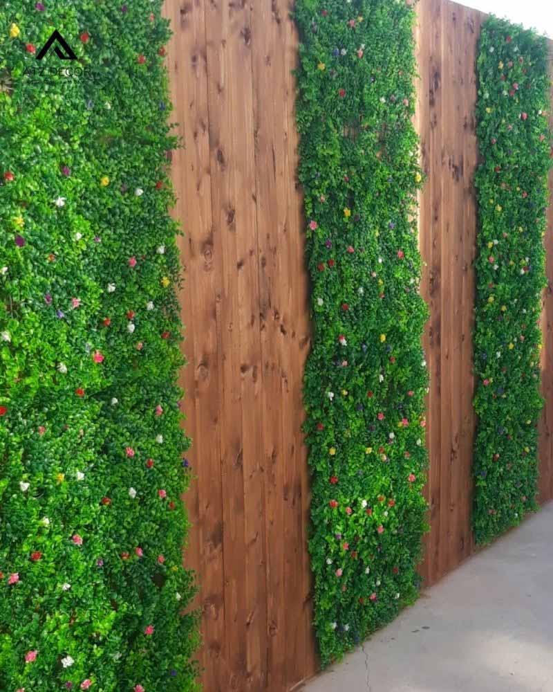 tường cây giả ngoài trời