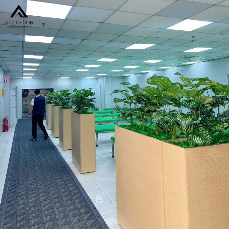 Thi công bục cây giả phòng nghỉ cho KCN ở Bắc Ninh 3 thi công bục cây giả khu công nghiệp