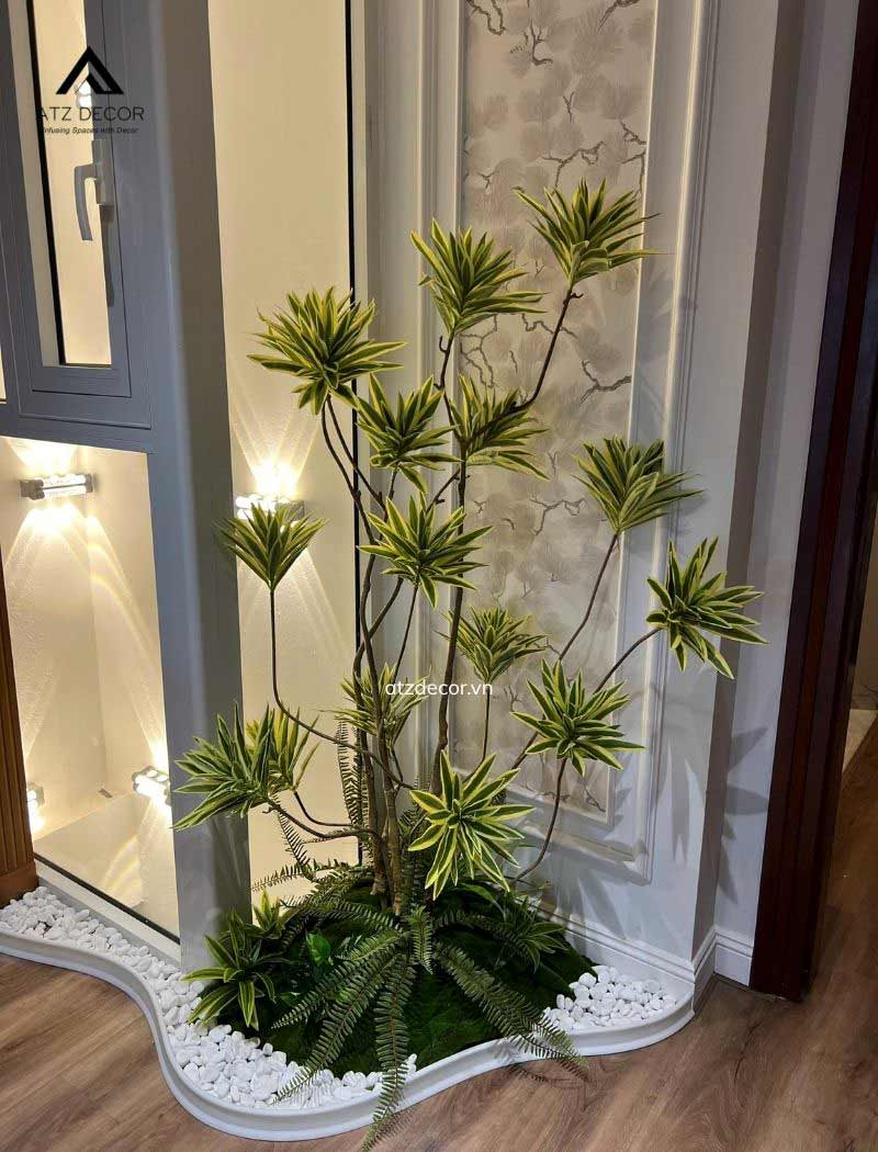 Thi công tiểu cảnh cây giả văn phòng Bảo Nhi Telcom trọn gói 10 thi công tiểu cảnh cây giả văn phòng bảo nhi