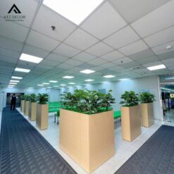 thi công bục cây giả khu công nghiệp