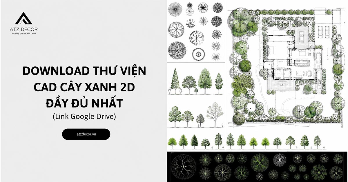 Download thu vien cad cay xanh 2d 1