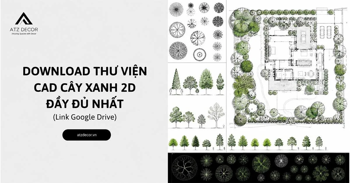 Download thu vien cad cay xanh 2d 1