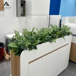 thi công bục cây giả văn phòng Vietinbank