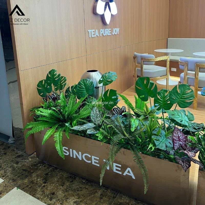 bục cây giả
